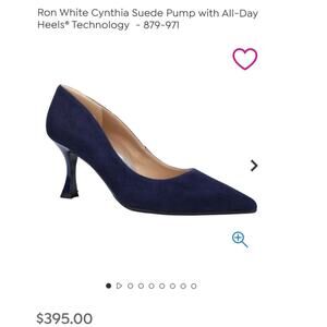 Ron White Cynthia Suede Pump with All-Day Heels® Technology GUC 36.5 US 6 READ